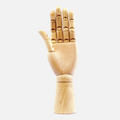 wooden hand display